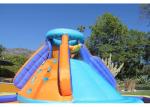 Home Outdoor Small Inflatable Water Slide Equipment Battle Ridge For Kids
