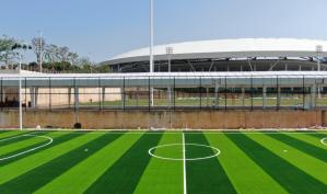 China Density 50mm Artificial Football Pitch With 16.5 Stitches For Optimal Playability wholesale