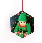 Hexagon Ornament MDF Board Dye Sublimation Blanks For Christmas Decoration