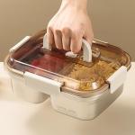 Rectangular Stainless Steel Food Storage Containers for Food Fruit Fresh Keeping