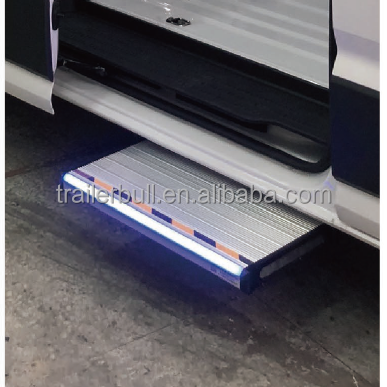 Max. Capacity 200 kgs Electric Motorhome RV Sliding Steps for Trailers and Pickup Vans