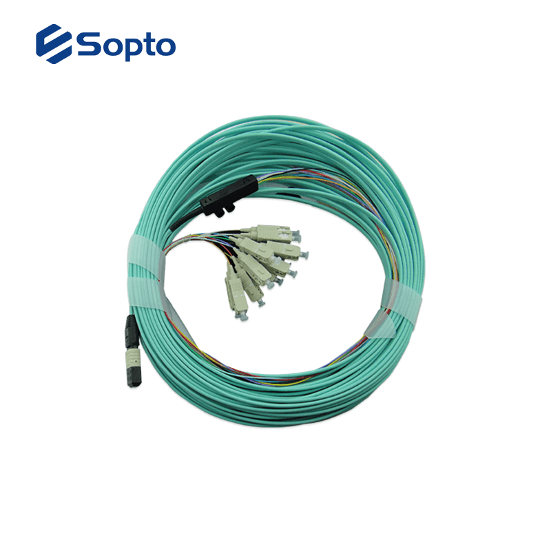 Multi Mode 24 Cores Fiber Optic Patch Cords Duplex LC Connector