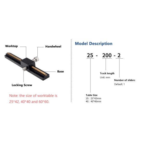 Fine Adjustment Moving Stages Manual Dovetail Vertical Lifting Sliding