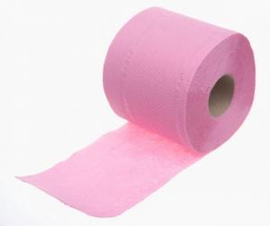 China 100% wood pulp sexy pink colored toilet tissue roll wholesale
