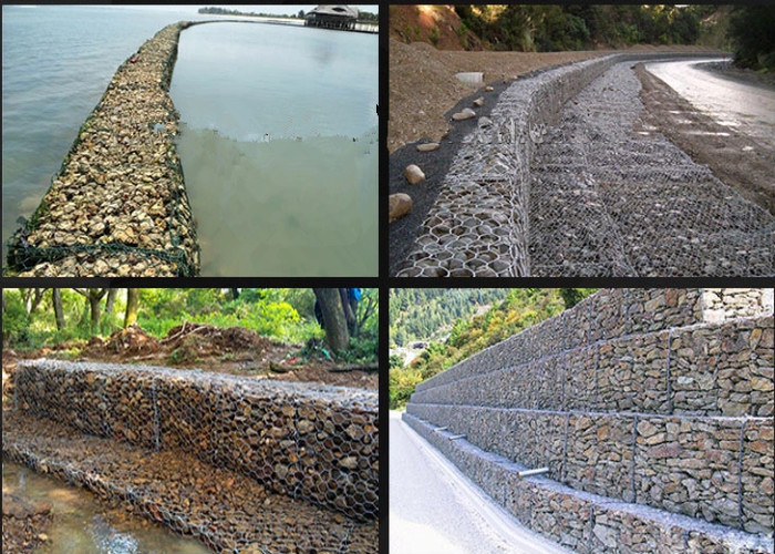 PVC coated 100X150mm 2.0mm Gabion Wire Mesh