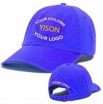 Built In Sweatband Baseball Cap Custom Embroideried Logo Dad Hat With Adjustable