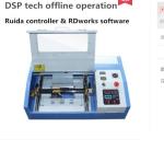 Stamp Rubber Acrylic MDF 40W 3020 CO2 Laser Engraving Machine