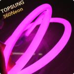 120v purple led neon flexible tube smd2835 120leds/m led neon flex round light