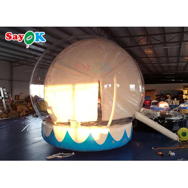 Customized Snow Globe Crystal Ball Inflatable Bubble Tent For Shopping Mall