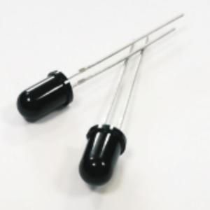 China F5 Infrared 32V Plastic Sealed Receiving Tube Black Color Lens 700-1100nm IR Dip 5mm LED Diode wholesale