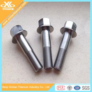 China Hot Sale Ti6al4v Titanium Hex Flange Bolts For Motorcycle wholesale
