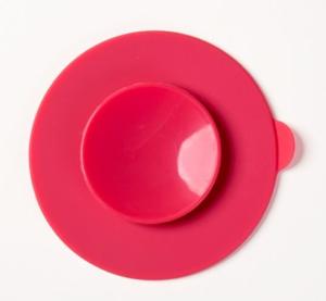 China Pantone Color Food Grade Silicone Sucker Diameter 9cm For Table wholesale
