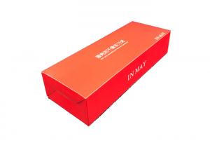 China Custom Cardboard Shipping Boxes Foldable Paper Box Red 250-300gsm wholesale