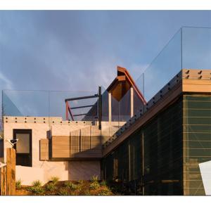 China Balcony Frameless Balustrades 2205 Glass Railing Stainless Steel Side Mount Spigot wholesale