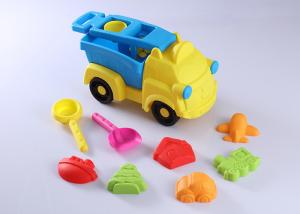 China 10 Pcs Hard Plastic Beach Sand Set Toys W / Vehicle Animal Molds Bucket Shovel 15 &quot; wholesale