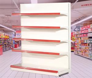 China Single Sided MDF Grocery Display Shelves Environmental 900*660*1350mm wholesale