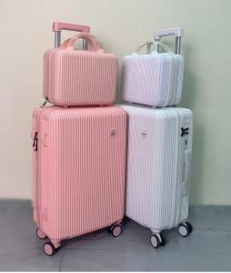 China Wholesale Customized New Design High Quality Lightweight Pc Luggage Trolley Travel Luggage Suitcases Set wholesale
