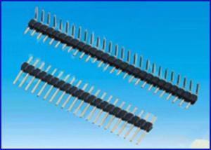 China Pitch 2.0mm 1*27P 90° Female socket header Connector Black Gold-plated wholesale