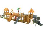Hobbyhorse Wooden Climbing Frame Climbing Net Wooden Playhouse With Slide