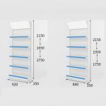 Gondola Medical Store Display Rack Steel Material Powder coating CE Certificate