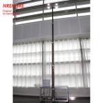 4.6m portable pneumatic telescopic mast light tower-inside wires-4x60W LED