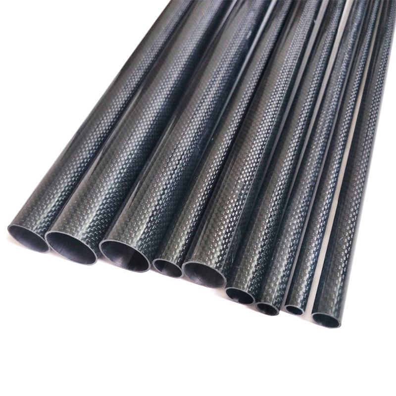 Lightweight 3K Twill Glossy Carbon Fibre Tube Oval Shape 1.5g/Cm3