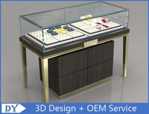 China Custom Jewelry Display Cases With Sliding door / Pull Out Door on sale