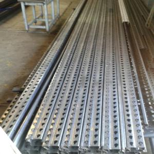 China Racking Upright Post Metal Roll Forming Machine With 5T Hydraulic Uncoiler wholesale