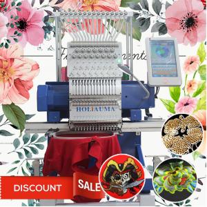 China 2020 type single head embroidery machine HO1501N 450*650mm cap t-shirt flat 3d home computer embroidery machine for sale on sale