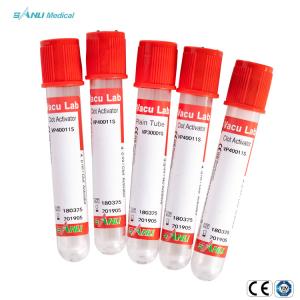 China 13x100mm Vacuum Blood Collection Plain Tube wholesale
