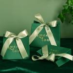 Small Guests Candy Wedding Favor Gift Boxes With Ribbons Personalised