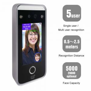 China Time Recording Face Biometric Attendance Machine Infrared Camera Live Face Detection wholesale