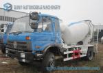 Dongfeng 153 Blue Cab 6 Wheeler 6 M3 Concrete Mixer Truck Cummins Engine