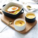 Nordic Style Matt Glaze Ceramic Bakeware Sets Pan Nonstick For Home Hotel