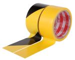 50mm Stripe Floor PVC Warning Tape Black Yellow Insulation Tape For Pipe Plastic
