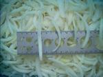 IQF Frozen White Onion Slice, natural length, thickness rang from 3 mm to 10 mm