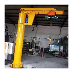 China Warehouse Floor Mounted Jib Crane 360 Degree Rotation With Electric Hoist wholesale