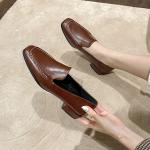 HZM025 Shoe Factory Direct Sales Net Celebrity Same Style Small Leather Shoes