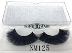 Fluffy Long 3D Real Mink Eyelash Extensions 18 - 22mm For Wedding / Cosplay