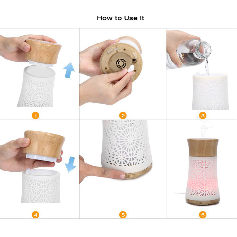 DC12V 1A 50m2 120ml Aroma Essential Oils Diffuser