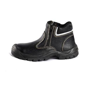 China Men'S Safety Shoes Boots For Steel Toe Leather PU Injection Safety Shoe wholesale
