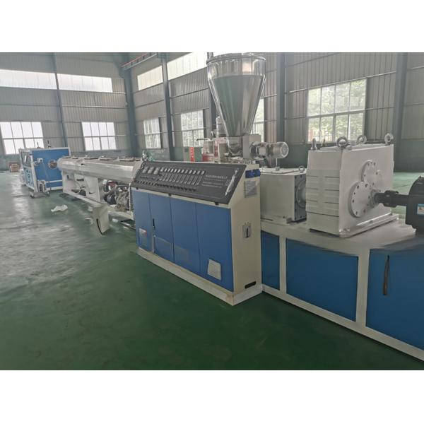 38CrMoALA Material Twin Conical Screw Extruder for Two Cavity PVC Pipe Production Line