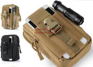 China Outdoor Tactical Holster Military Molle Hip Waist Belt Bag Wallet Pouch Purse Phone Case with Zipper for iPhone 7/LG wholesale