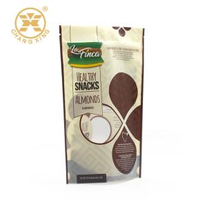 China PET NY Visual Window Plastic Bags With Zipper Nuts Almond Dry Fruit Packaging Bags wholesale