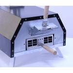 Customized Dual- Outdoor Pizza Baking Stove with Thermometer Spray Black