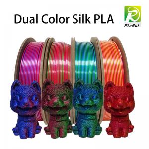 China Silk Dual Color Trip Color Filament for FDM 3D Printer pla filament wholesale