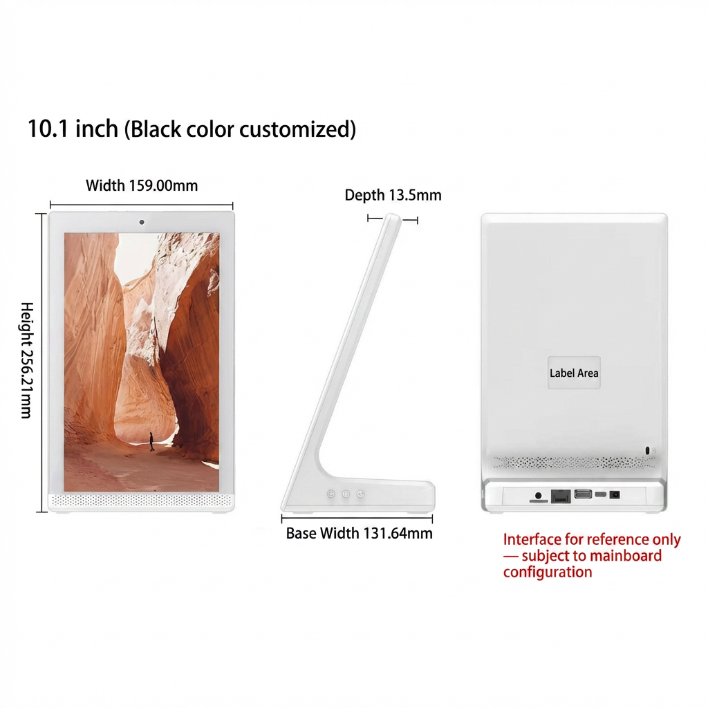 L-Type Desktop Digital Display with Face Recognition, Multi-Touch Capacitive Screen and Full HD Resolution