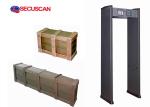 Waterproof Metal Detector Gate Door Frame 24 Multizones 80V - 250V
