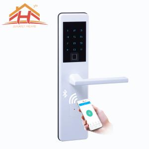 China Fingerprint Keypad Bluetooth Smart Door Lock With Low - Voltage Alarm on sale