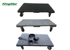 China Low Wheelbarrow Carpeted Moving Dolly With Bolts Sunk Below Surface wholesale